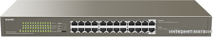 Неуправляемый коммутатор Tenda TEG1124P-24-250W