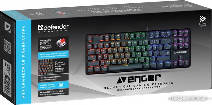 Клавиатура Defender Avenger GK-412