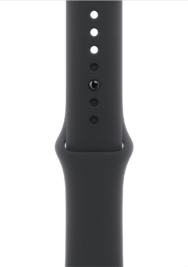 Умные часы Apple Watch Series 10 46 мм (алюминиевый корпус, черный/черный, спортивный силиконовый ремешок M/L)