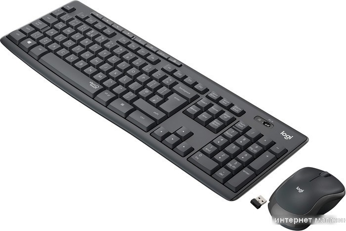 Офисный набор Logitech MK295 Silent Wireless Combo 920-009813 (графитовый)