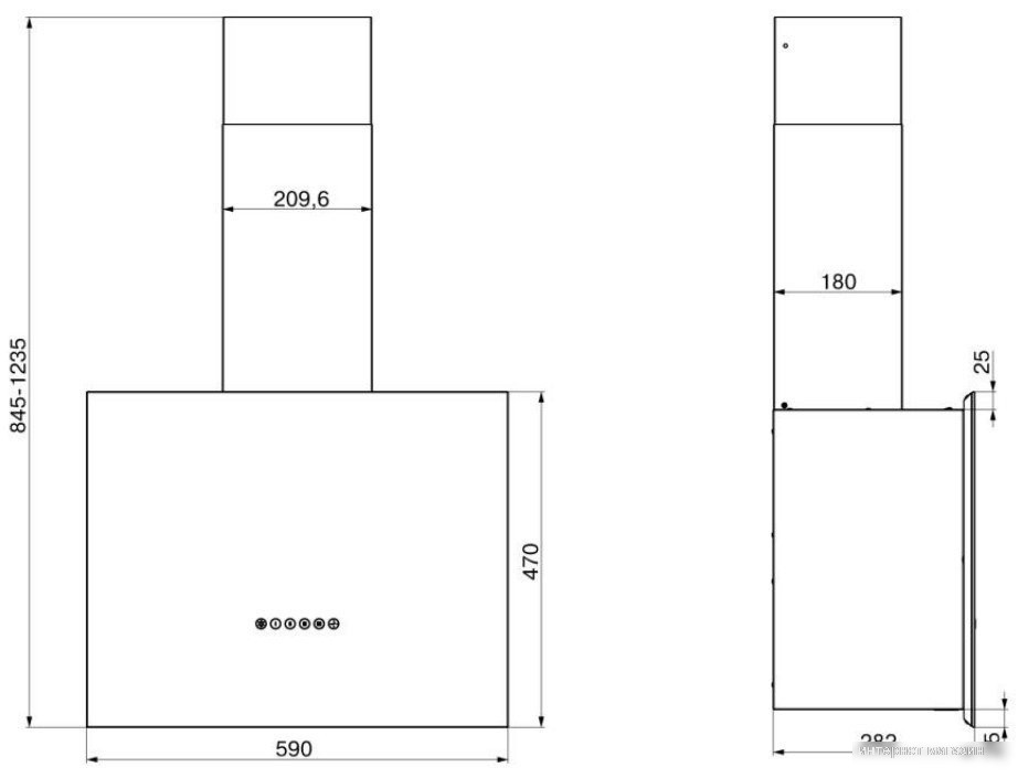 Кухонная вытяжка Elikor Метеорит 60П-700-Э4Д 192315 (белый)