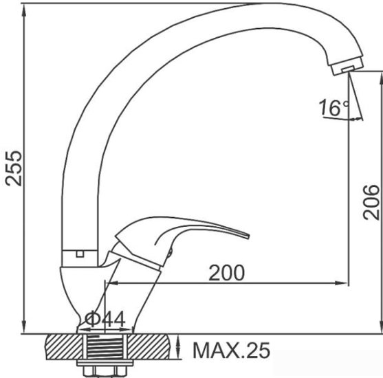 Смеситель Ledeme L5902U