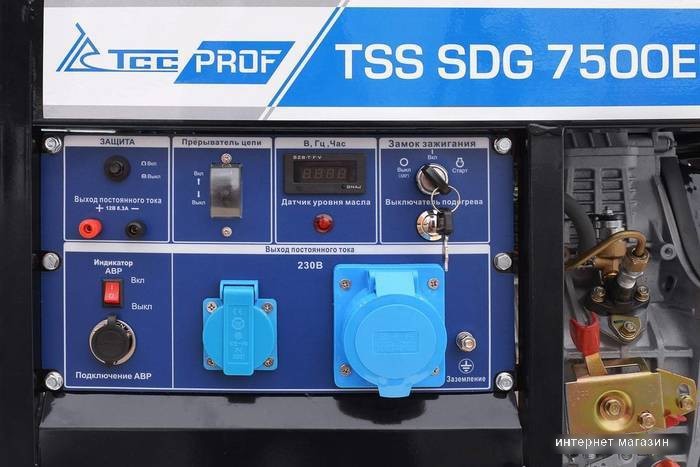 Дизельный генератор ТСС SDG 7500EHA