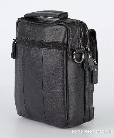 Мужская сумка Poshete 196-9068-49-BLK (черный)