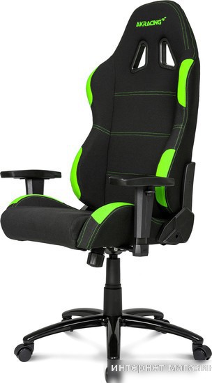 Кресло AKRacing K7012 (черный/зеленый)