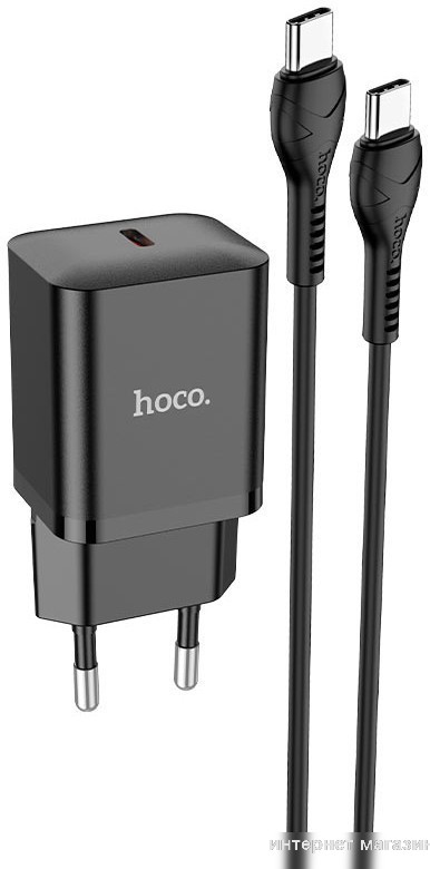 Сетевое зарядное Hoco N27 Type-C (черный)