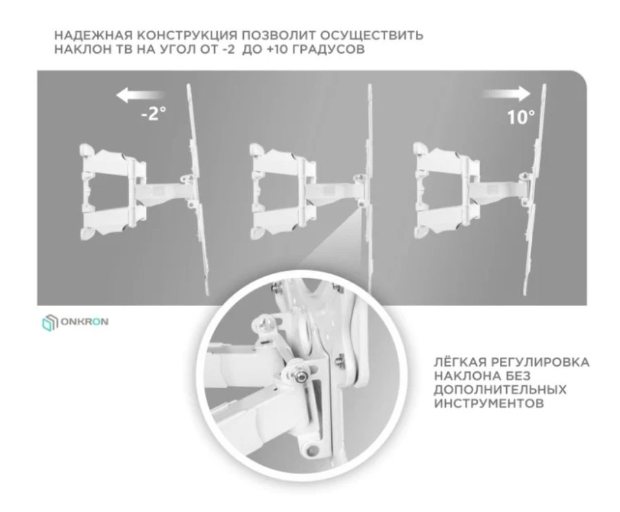 Кронштейн Onkron M5 (белый)