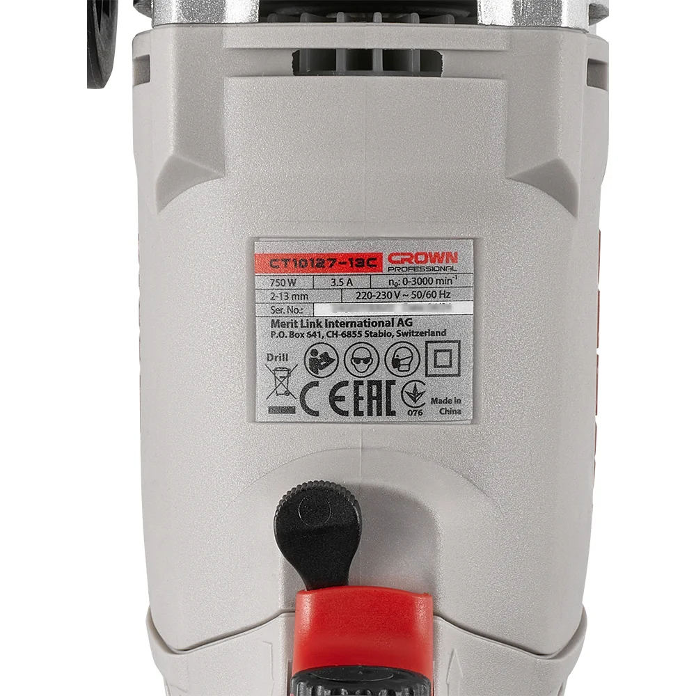 Безударная дрель Crown CT10127-13C