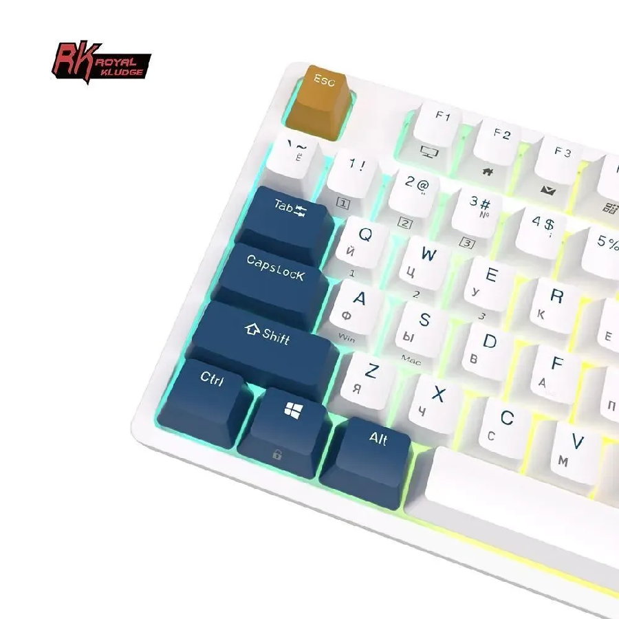 Беспроводная клавиатура Royal Kludge RK89 RGB Klein Blue (RK Lemon)