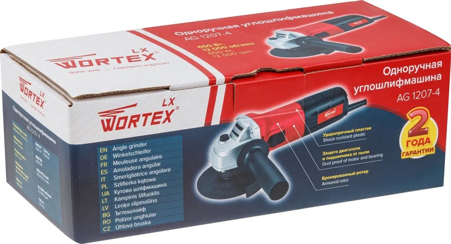 Угловая шлифмашина Wortex LX AG 1207-4 0329086