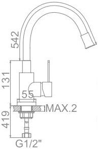 Смеситель Ledeme L74004-3