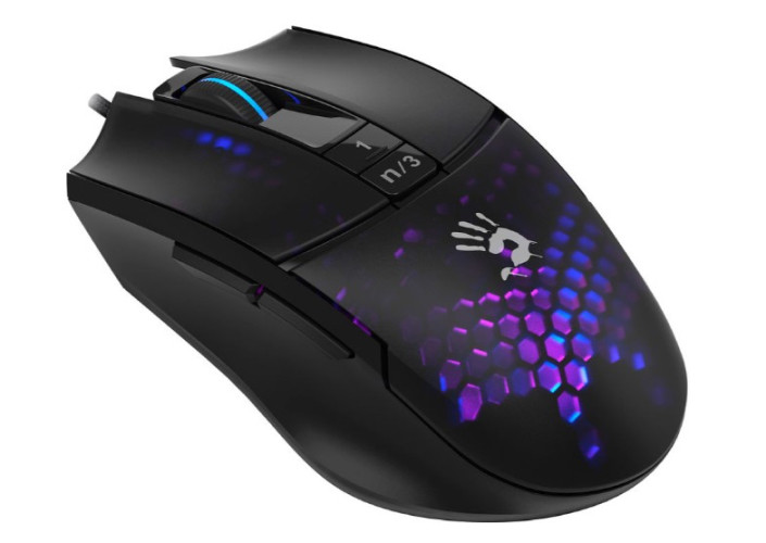 Игровая мышь A4Tech Bloody L65 Max (черный/фиолетовый)