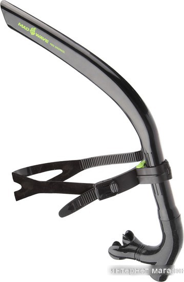 Трубка для плавания Mad Wave Pro Snorkel (черный)