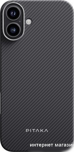 Pitaka Ultra-Slim для iPhone 16 (черный)