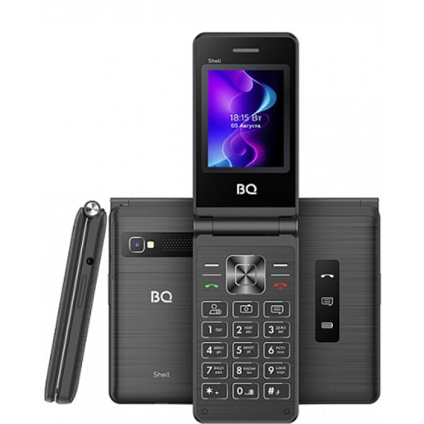 Кнопочный телефон BQ BQ-2411 Shell (черный)