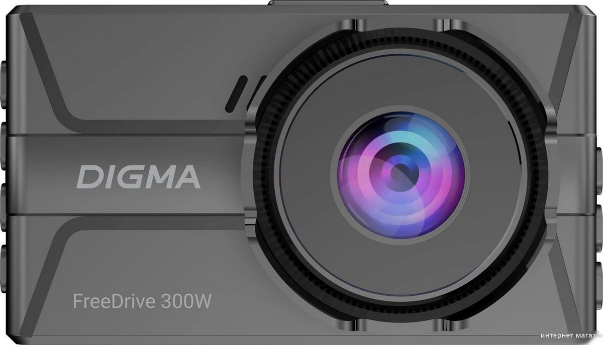 Видеорегистратор для авто Digma FreeDrive 300DW FD300DW (черный)