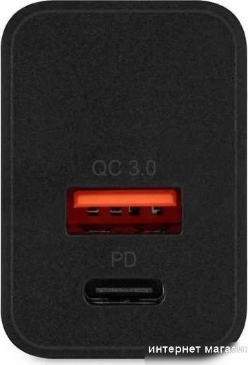 Сетевое зарядное Digma DGW2D (черный)