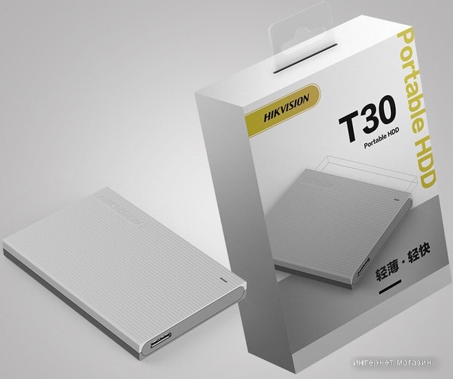 Внешний накопитель Hikvision T30 HS-EHDD-T30(STD)/1T/GREY/OD 1TB (серый)