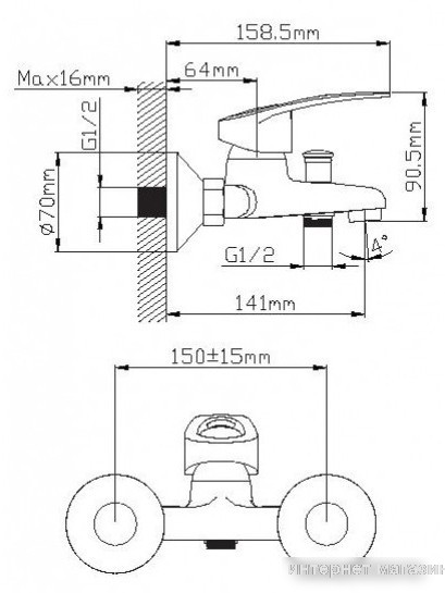 Смеситель Wisent WP30027