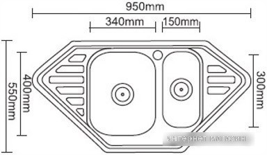 Кухонная мойка Ledeme L69550B