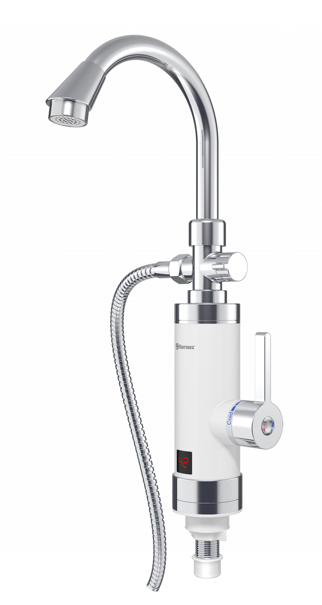 Проточный электрический водонагреватель кран+душ Thermex Focus 3000