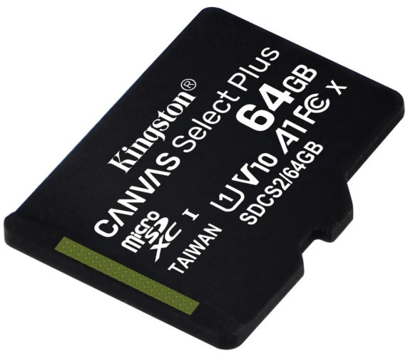 Карта памяти Kingston Canvas Select Plus microSDXC 64GB
