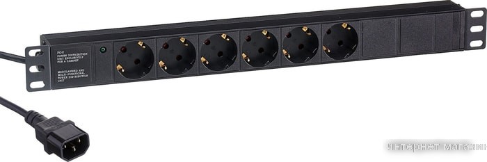 Блок розеток ExeGate ServerPro PDU-19H604 Al-6S-C14-2.5CU