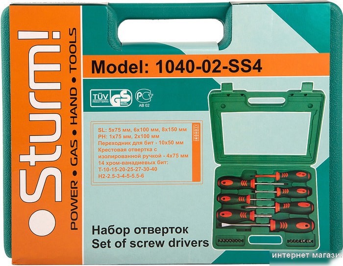 Набор отверток Sturm 1040-02-SS4 (21 предмет)
