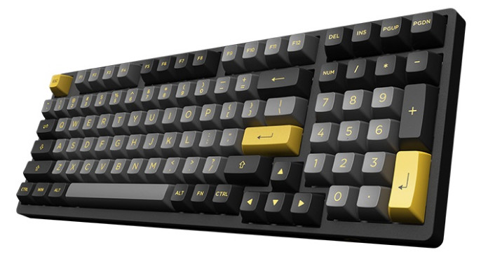 Клавиатура Akko 3098N Black & Gold (TTC Gold Pink)