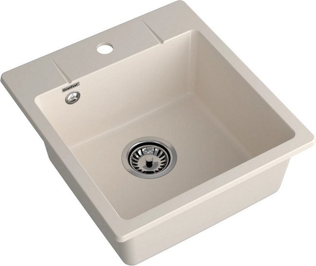 Кухонная мойка GranFest QUARZ GF-UR-245 (белый)