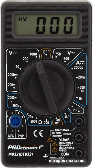 Мультиметр PROconnect M832 (DT832)
