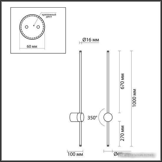 Бра Odeon Light Fillini 4335/18WL