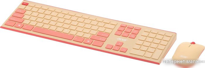 Офисный набор Acer OCC205 (бежевый/розовый)