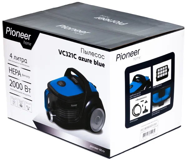 Пылесос Pioneer VC321C (синий)
