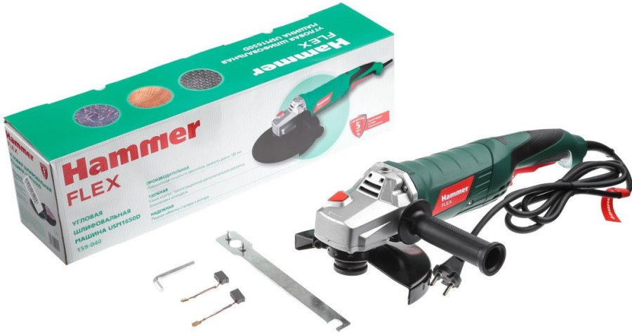 Угловая шлифмашина Hammer USM1650D