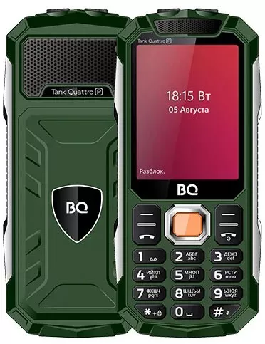 Мобильный телефон BQ-Mobile BQ-2817 Tank Quattro Power (зеленый)