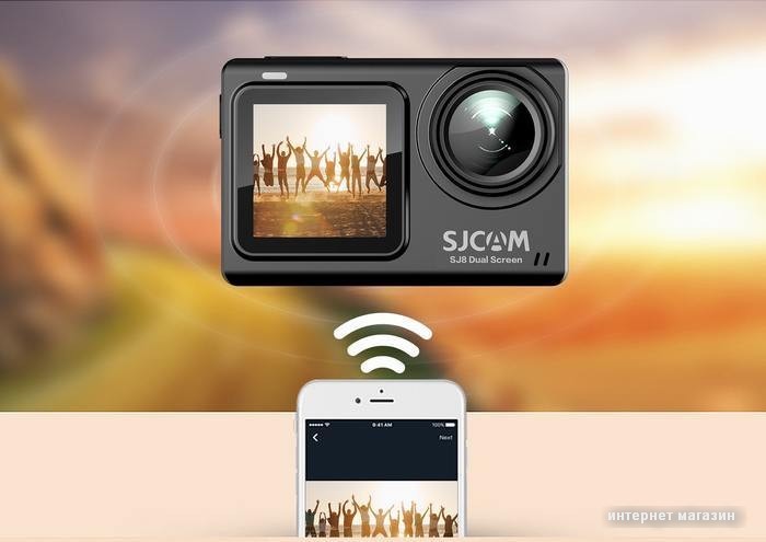 Экшен-камера SJCAM SJ8 Dual Screen (черный)
