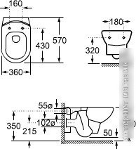 Унитаз Roca Dama Senso (346517000) без крышки