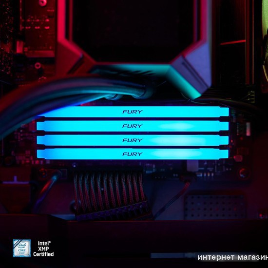 Оперативная память Kingston FURY Beast RGB 4x8ГБ DDR4 3600 МГц KF436C17BB2AK4/32