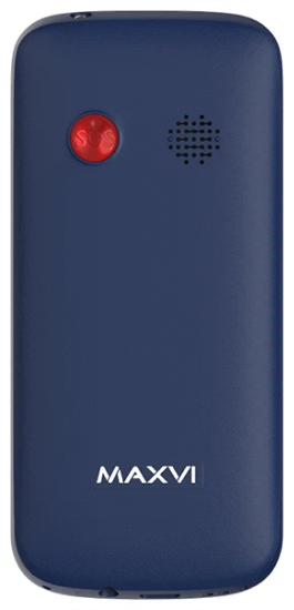 Кнопочный телефон Maxvi B100 (синий)