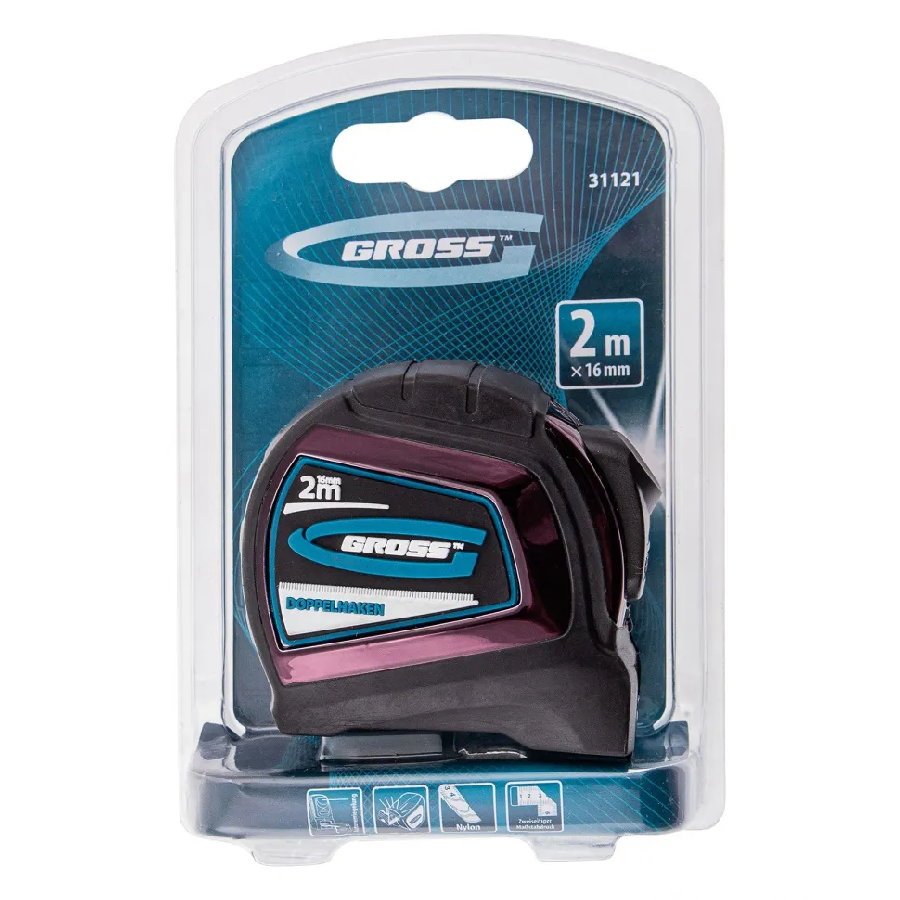 Рулетка GROSS 31121 (2м)