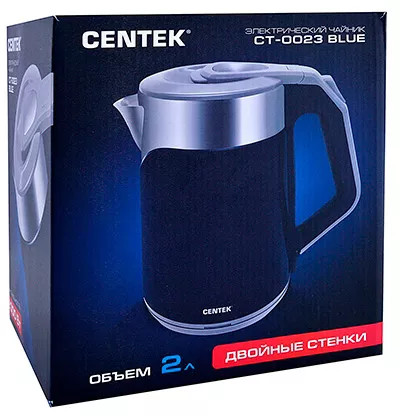 Электрочайник CENTEK CT-0023 (синий)