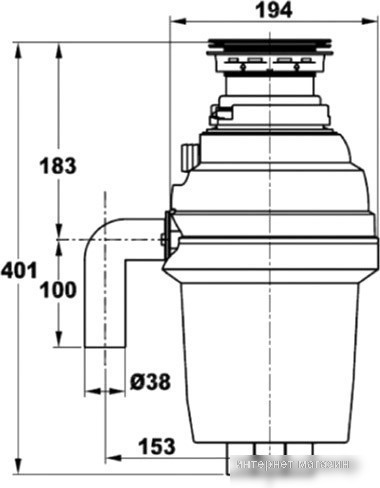Измельчитель пищевых отходов ZorG ZR-75D
