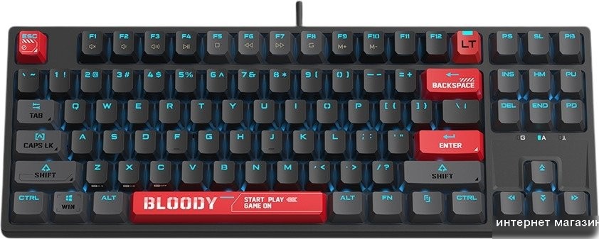 Клавиатура A4Tech Bloody AT87 (черный/красный)
