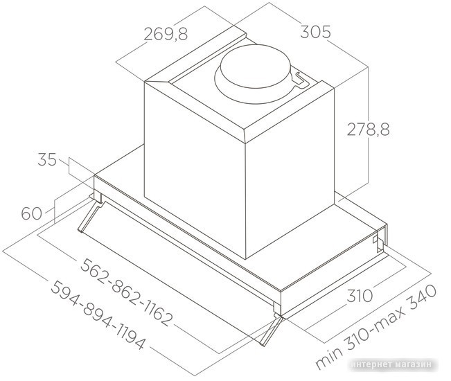 Кухонная вытяжка Elica Boxin LX/IX/A/90 PRF0114761A