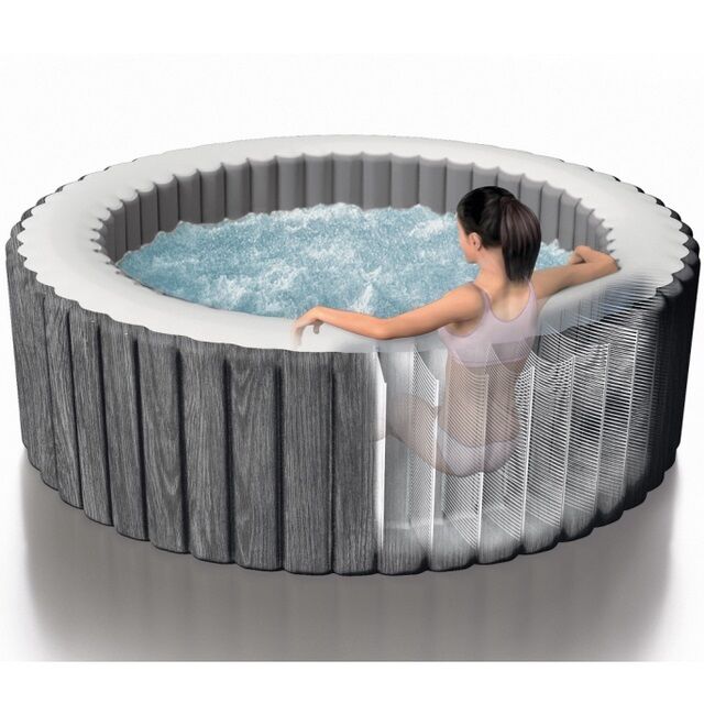 Надувной бассейн Intex Bubble Massage Deluxe 28440 (196x71)
