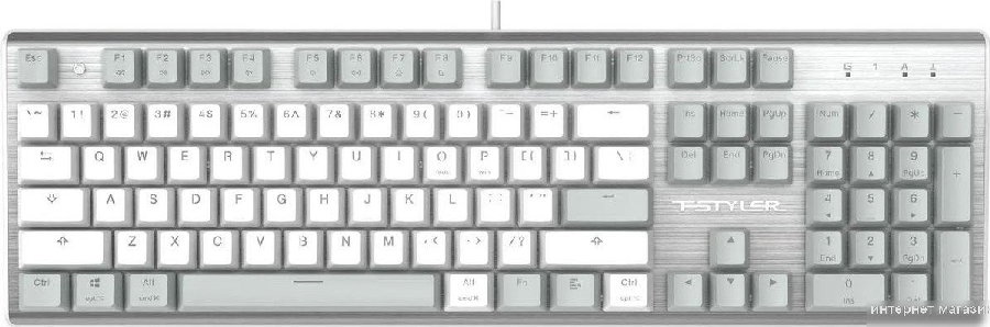 Клавиатура A4Tech Fstyler FS100 Neon (серебристый/серый)