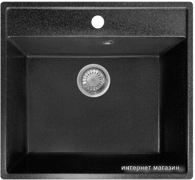 Кухонная мойка Granrus GR-555 (черный)
