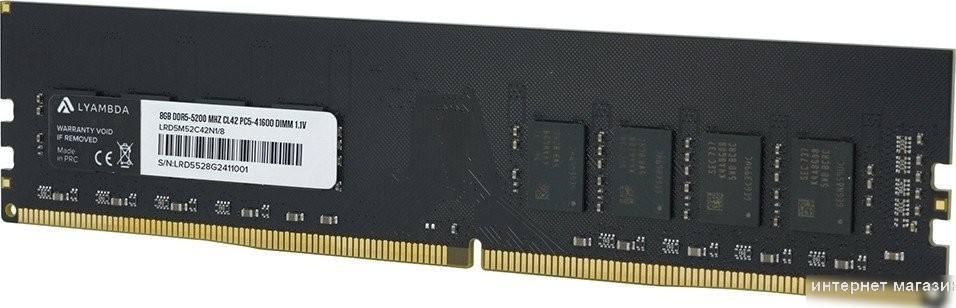 Оперативная память Lyambda 8ГБ DDR5 5200 МГц LRD5M52C42N1/8