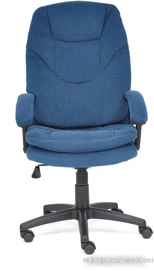 Офисное кресло TetChair Comfort LT флок (синий)